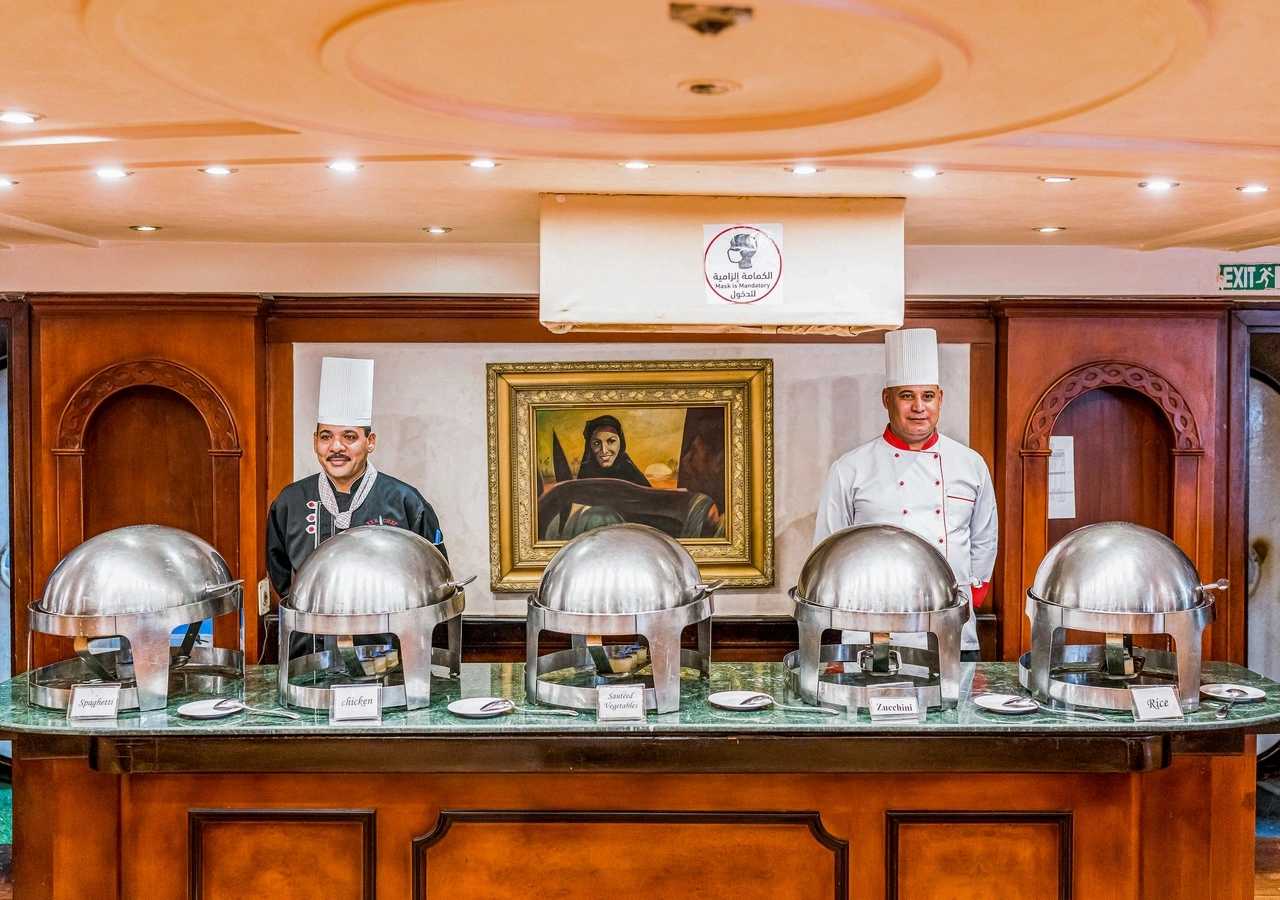 Restaurant aboard the MS Stephanie Nile Cruise Nile cruise